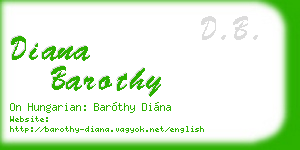 diana barothy business card